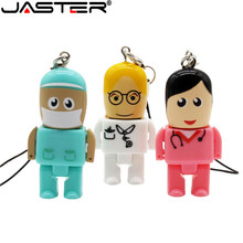 JASTER mini keychain Doctors nurse memory stick Lovely pendrive 4GB 8GB 16GB 32GB usb flash drive pen drive gifts 2024 - buy cheap