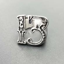 316L stainless Steel cool boys men's jewelry biker rings vintage color roman no 13 lucky rings for motor cycle band club 2024 - buy cheap