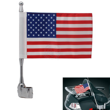 For Honda GoldWing GL1800 GL1500 2001-12 Motocycle America United States Flag Side Mount Luggage Rack Antenna Vertical Flagpole 2024 - buy cheap