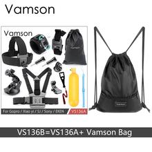 Vamson Accessories for Gopro Hero 6 5 4 Set 360 degree Rotation Wrist Strap Folaty Bobber Bag for Xiaomi for Yi for SJCAM VS136 2024 - buy cheap