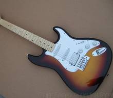 Factory store sunset sunbust STRAT maple fretboard HSS pickguard 6 string Electric Guitar 2024 - buy cheap