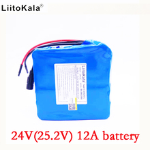 Литий-ионный аккумулятор LiitoKala, 24 В, 12 а/ч, 25,2 в, 12 а/ч, BMS, 250 Вт, 24 В, 350 Вт, комплект для двигателя на коляске, электрическая мощность, без зарядного устройства 2024 - купить недорого