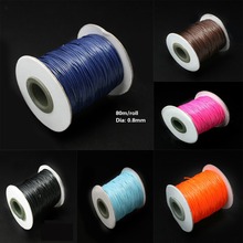 Whole Sale 0.8mm 80M Multicolor Flat Faux Suede Korean Velvet Leather Cord DIY string Rope Thread Lace Jewelry Making Findings 2024 - buy cheap