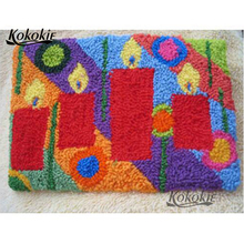 diy tapijt cross stitch kits embroidery needlework sets knooppakket cushion Crocheting 3d latch hook kits rug cartoon vloerklee 2024 - buy cheap