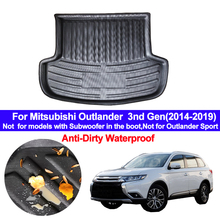 For Mitsubishi Outlander 3rd Gen 2014 2015 2016 2017 2018 2019 Car Rear Trunk Mat Cargo Tray Boot Liner Carpet Protector Floor 2024 - buy cheap