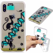 Cartoon Cat Phone Case for Samsung Galaxy S8 Plus A3 A5 2016 J3 J5 Prime J7 2017 Soft TPU Cover Case for iPhone X 8 Plus 7 6 5 2024 - buy cheap