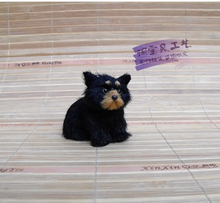 mini simulation sitting bear toy handicraft resin&fur black small bear dolls gift about 8x4x6.5cm 0777 2024 - buy cheap