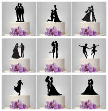 Bride and groom Wedding Cake topper silhouette, Drunk bride, Gay wedding lesbian Couple cake topper, acrylic cake topper 2024 - buy cheap