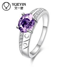 fashion silver plated ring for women inlaid Crystal wedding Bridal jewelry anillos de plata bague femme 2024 - buy cheap