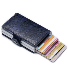 Maideduod 2019 Fashion New Credit Card Holder Anti RFID Men Card Id Holder Metal Card Case Aluminium Card Protection Mini Wallet 2024 - buy cheap