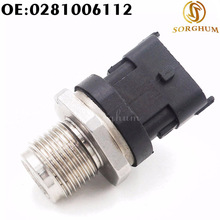 Sensor comum de alta pressão, trilho de combustível de 1800 bar, injeção 0281006112 0281006325 0281002846 0281002937 para cummins iveco daf man 2024 - compre barato