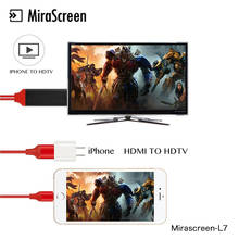 Mirascreen L7 1080P 8-контактный HDMI конвертер линия HDTV Цифровой AV адаптер Смарт HDMI кабель для Apple для iPhone Ipad 2024 - купить недорого