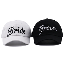 Bride Groom hat cap for wedding party embroidery baseball cap men cotton adjustable women's casual sports dad hats for honeymoon 2024 - buy cheap