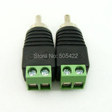 New terminal block to RCA male for TV Video adapter Cinch connector 100pcs/lot 2024 - buy cheap
