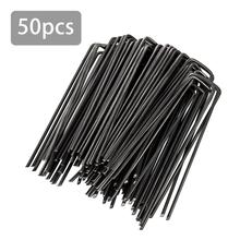 50pcs U-shaped Multipurpose Steel Garden Fixing Nails Fixing Turf Tool For Weed Fabrics Landscape Flooring Wool Anti-bird Mesh 2024 - compre barato