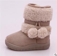 Girls Snow Boots New Fashion Comfortable Thick Warm Kids Boots Lobbing Ball Thick Children Winter Cute Boys Boots Princess Shoes 2024 - buy cheap