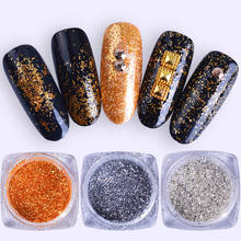 1 Bottle Gold Silver Nail Glitter Sequins Dust Mix Powder Shiny Pigment DIY Laser Polish Flakes Decorations Manicure Tips SAGS 2024 - buy cheap