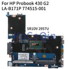 Kocoqin-placa-mãe para laptop hp probook 430, g2 core 2957u, placa principal sr1dv 2006-001, 2014-2018, zpm30 2024 - compre barato