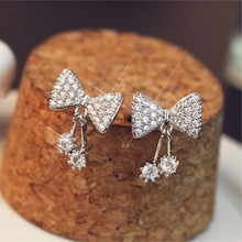 Sweet Bow Butterfly 925 Sterling Silver Simple Literary Temperament Personality Trendy Female Stud Earrings SEA228 2024 - buy cheap