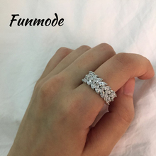 Funmode New Fashion Dubai Jewelry Women Rings AAA Cubic Zirconia Finger Ring for women Engagement Gifts Bijourx Femel F011R 2024 - buy cheap