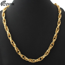 Byzantine Chain Necklace Gold color  Snake Twisted Necklace Classical For Men Fashion Jewelry statement necklace N435 2024 - buy cheap