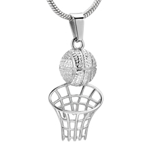 Cremation Jewelry for Ashes Basketry Pendant Necklace Stainless Steel Athletes Keepsake Memorial Urns Jewelry Human 2024 - buy cheap