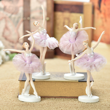 Bailarina de Ballet para decoración del hogar, accesorios de decoración para el hogar, miniaturas de jardín de hadas, regalos de cumpleaños 2024 - compra barato