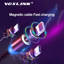 Магнитный usb-кабель VOXLINK 3 в 1 для iPhone Xs 8 и usb-кабель Type C и нейлоновая оплетка Micro USB для Samsung Xiaomi Huawei USB C 2024 - купить недорого