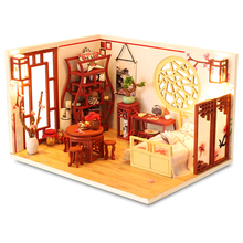 Cutebee-casa de muñecas en miniatura, muebles para habitación, juguetes de teatro para pegatinas para niños, J010 2024 - compra barato