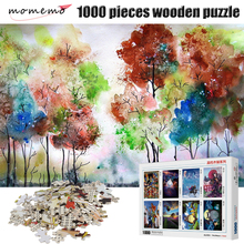 MOMEMO Color Tree Adult Puzzle Games 1000 Pieces Wooden Puzzle Jigsaw Puzzles for Kid Educational Toys Adult Puzzles 1000 Pieces 2024 - buy cheap