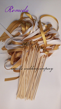 Hot Seller  Style A luxuriant Gold & White Stain Ribbon Wedding Wands for Party Decoration (50pcs/lot) 2024 - buy cheap