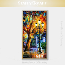 Popular Wall Fine Art Hand-painted Textured Knife Landscape Garden Oil Painting on Canvas Thick Oil Painting For Wall Decoration 2024 - buy cheap