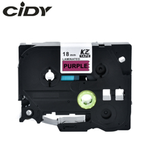 CIDY Tze-P41 Tz-P41 black on purple laminated label Compatible P touch 18mm tze P41 tz P41 Label Tape Cassette Cartridge 2024 - buy cheap