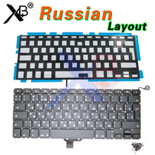 Teclado retroiluminado ruso para MacBook Pro, 13,3 ", A1278 RU, 100 Uds., tornillos de teclado, 2008-2012 años 2024 - compra barato