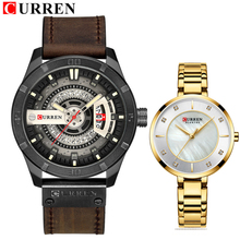 Curren Lovers Luxury Brand  Women Mens Military Sports Watches Set Analog Couple Quartz Watch Men Casual WristWatch 2024 - buy cheap