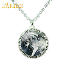 TAFREE Time Gems Wolf Pendant Europe New 55cm Long Chain Necklace Summer Style T-shirt Accessories Punk Men Women Jewelry FQ250 2024 - buy cheap