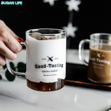 2019 New Cute Creative Mug Glass Cups Tea Mug Milk Lemon Juice Cup Drinkware Lover Coffee Cups Mug glass juice cup Gift 2024 - buy cheap