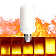 E27 E14 2835 LED Flame Effect blue red Fire Light Bulbs Creative Lights Flickering Emulation Vintage Atmosphere Decorative Lamp 2024 - buy cheap