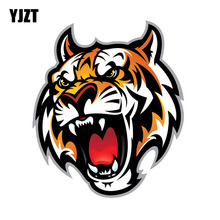 YJZT-pegatina de boca de dibujos animados para coche y motocicleta, pegatina de tigre PVC, 12,1 CM x 14,2 CM, 11-00601 2024 - compra barato