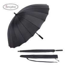 Fancytime Golf Umbrellas Men 1PC Long-handle 24 Ribs Umbrella Rain Women Strong Women's Umbrellas 2024 - buy cheap