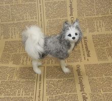 small cute simulaiton husky dog toy polyethylene&fur standing husky dog doll gift about 13x12.5cm 0953 2024 - buy cheap