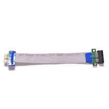 PCI Express Flex-Cable de relocalización PCI-E 1X a 1x, extensor de tarjeta elevadora, cinta de extensión para minero de Bitcoin 2024 - compra barato