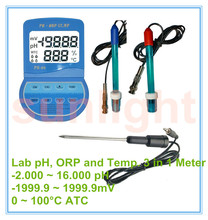 High Accuracy Lab pH, ORP and Temperature 3 in 1 Meter with Calibration Solution 2024 - buy cheap