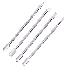 4 Pcs/Set steel Double-ended Cuticle Pusher Dead Skin Remover Manicure cleaner Care nails art tool All for manicure set 2024 - buy cheap