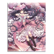 Anime girl 50x65cm New 100% Full Area Highlight Diamond Needlework Diy Diamond Painting Kit 3D Diamond Cross Stitch Embroidery 2024 - buy cheap