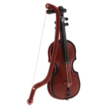 5 estilos miniatura mini saxofone plástico violino instrumento musical modelo para 1/12 casa de bonecas decoração do quarto bebê amigos crianças presente 2024 - compre barato
