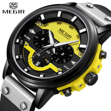 Часы MEGIR мужские, спортивные, армейские, водонепроницаемые, с большим циферблатом 2024 - купить недорого