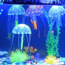 Светящийся эффект флуоресцентный аквариум Декор аквариума искусственная силиконовая Медуза мини подводная лодка Аквариум Ландшафтный орнамент 2024 - купить недорого