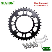 Xlsion-roda dentada traseira, 428 de id = 76mm, 37 dentes, para bicicletas, peças para substiuição, ycf 2024 - compre barato