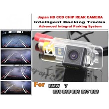 Smart Tracks Chip Camera / Intelligent Dynamic Parking Car HD CCD Rear View Camera For BMW 7 E38 E65 E66 E67 E68 2024 - buy cheap